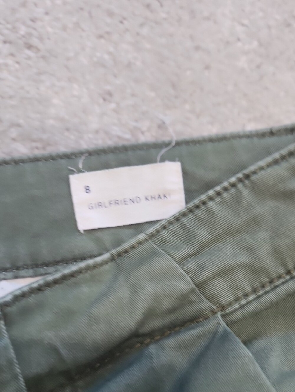 GAP Olive Green Girlfriend Khaki Pants - Picture 7 of 10